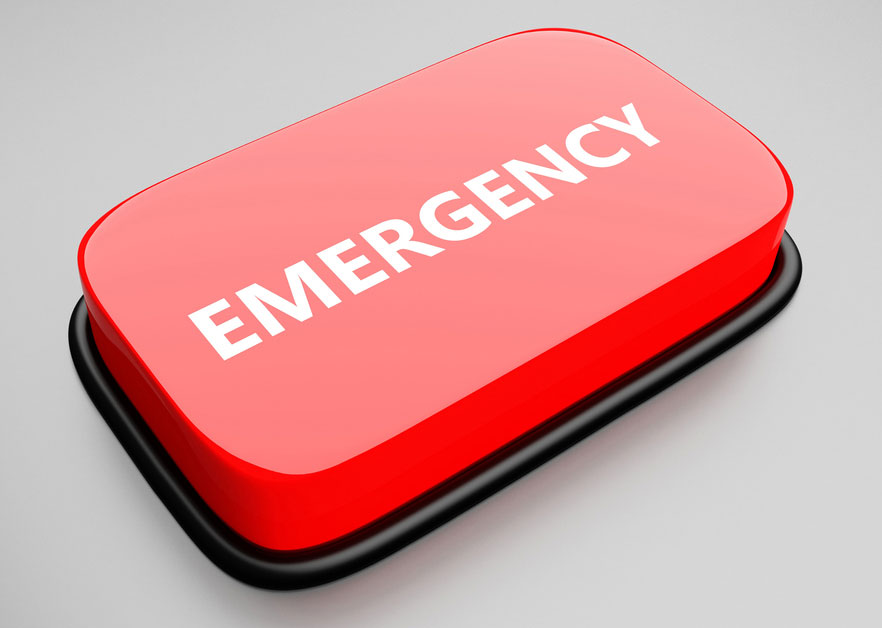 Alyssa's Law compliant emergency panic button