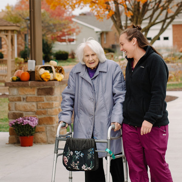 Bridgewater Retirement Community, a resident and a caretaker